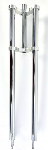 Fourche double bras chrome - fourche, "double